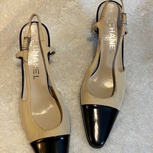 CHANEL Vintage T-Strap  approx era 1990